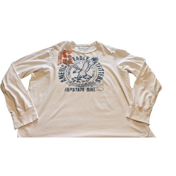 American Eagle Outfitters Other - American Eagle Men's Graphic Long Sleeve Tee Size White Size XL